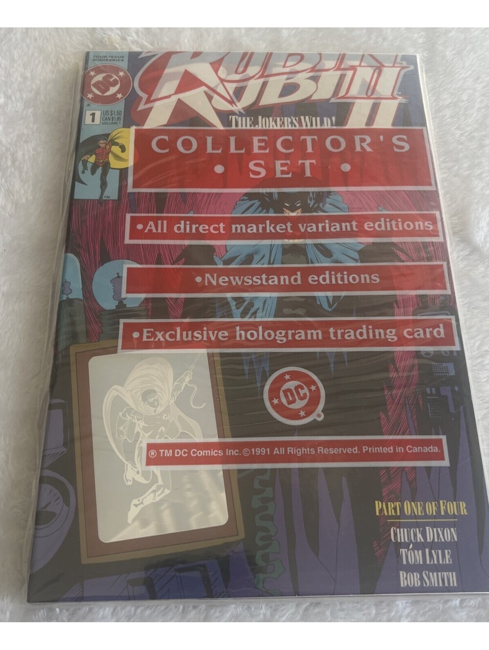 UNOPENED FACTORY SEALED 1991 DC Comics Robin II Collector Set 5 Books Hologram